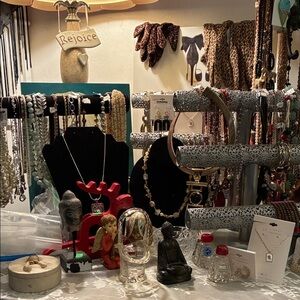 Lots of jewelry/trinket/collectibles and more
